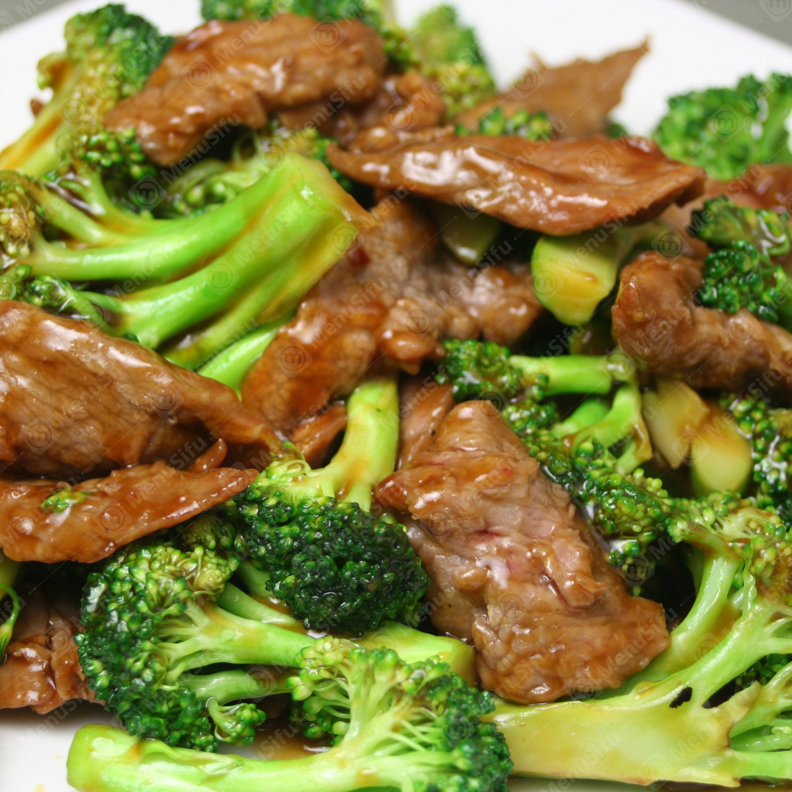 Beef with Broccoli at Fresh Garden Kitchen, a Chinese restaurant in Pittsburgh