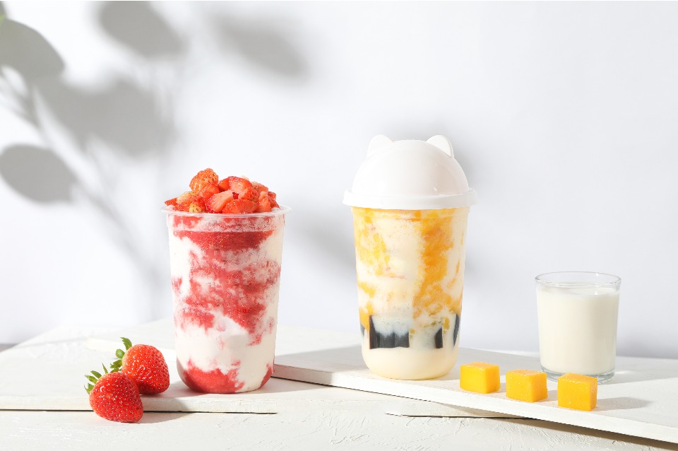 Mango Milk Tea at Fresh Ó Tea, Bubble Tea Shop in Princeton
