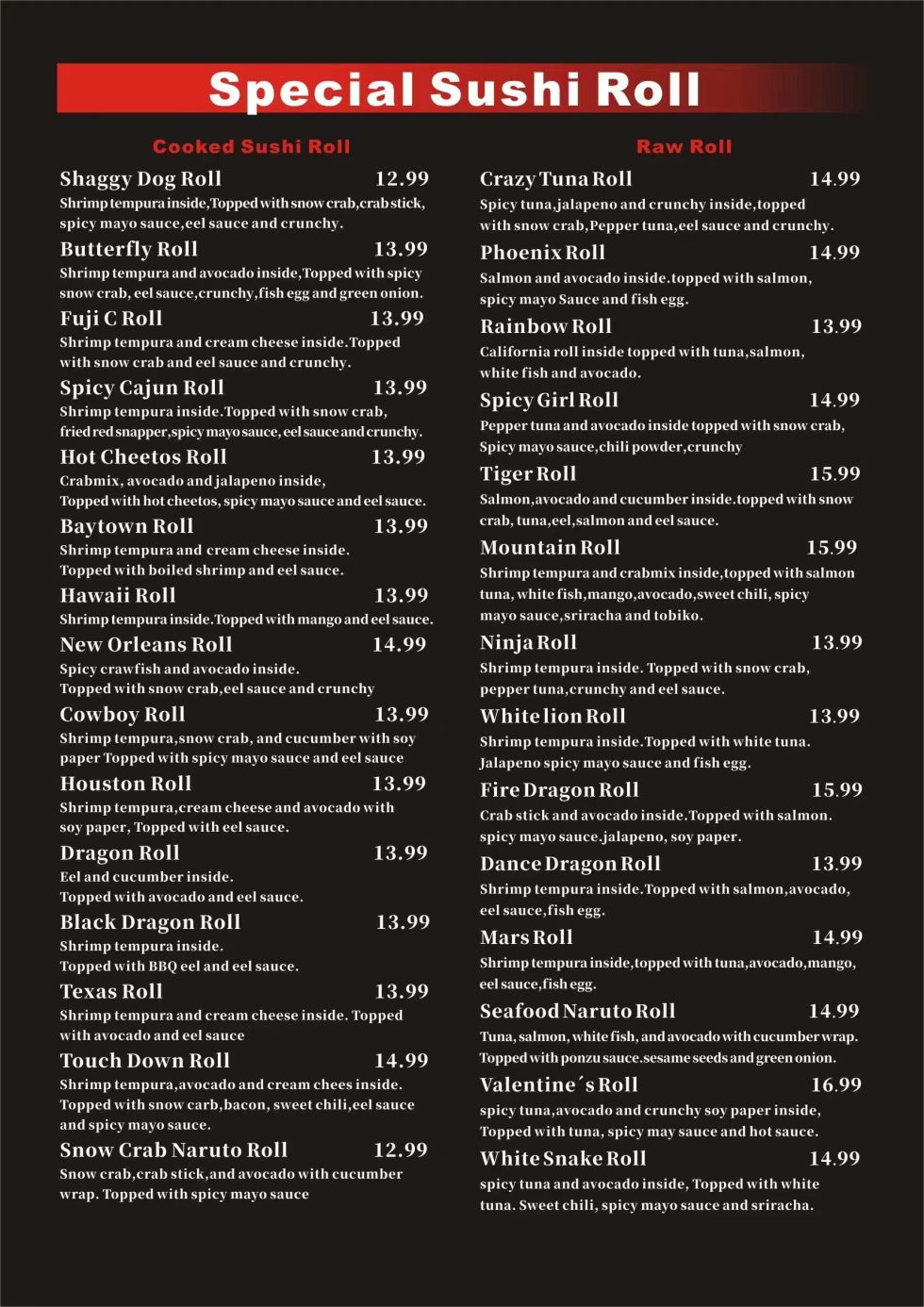 Fuji Steak House & Sushi Japanese Order｜Baytown｜TX