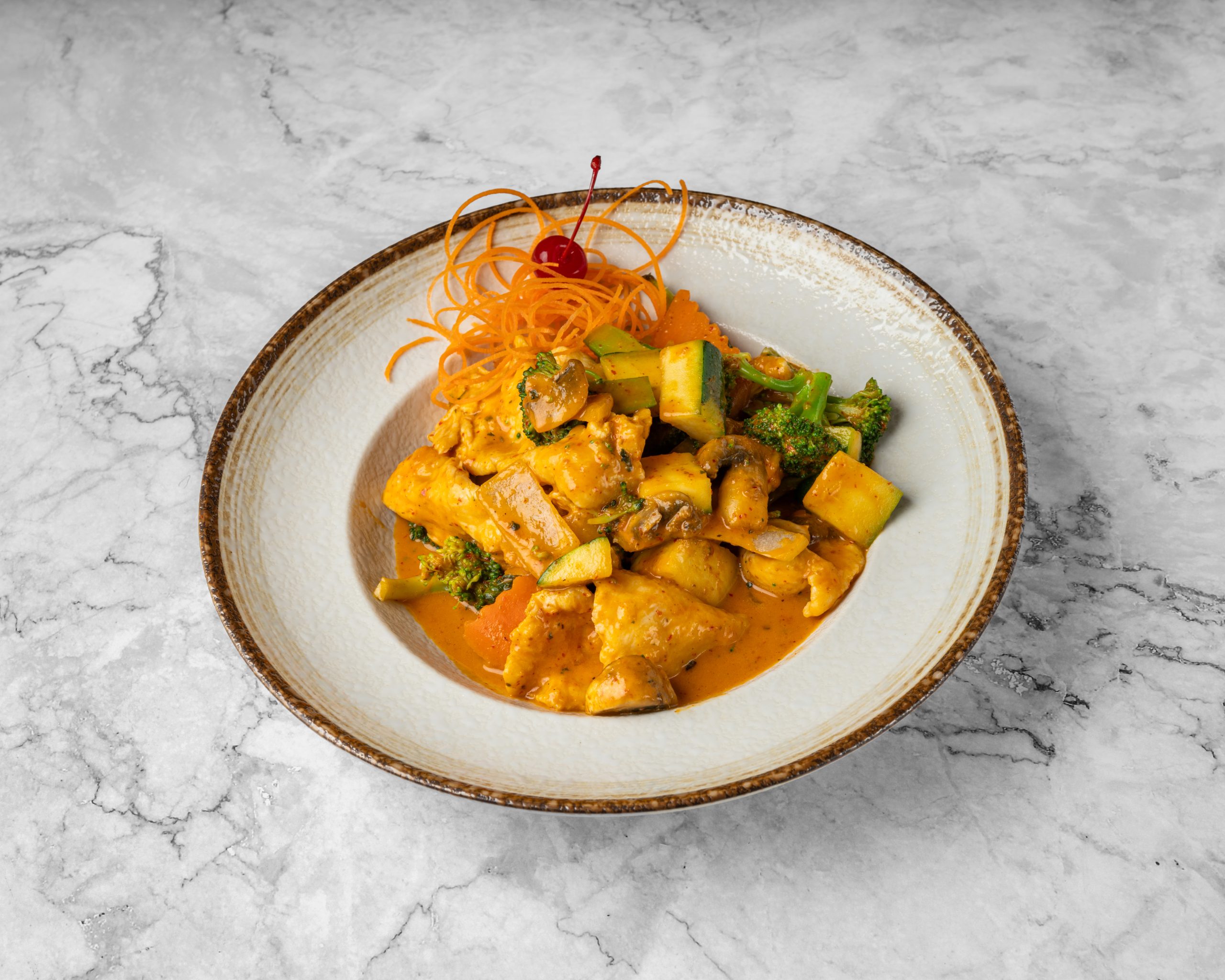 Red Curry Chicken at Fuji Sushi Steak House, Japanese Restaurant in Janesville