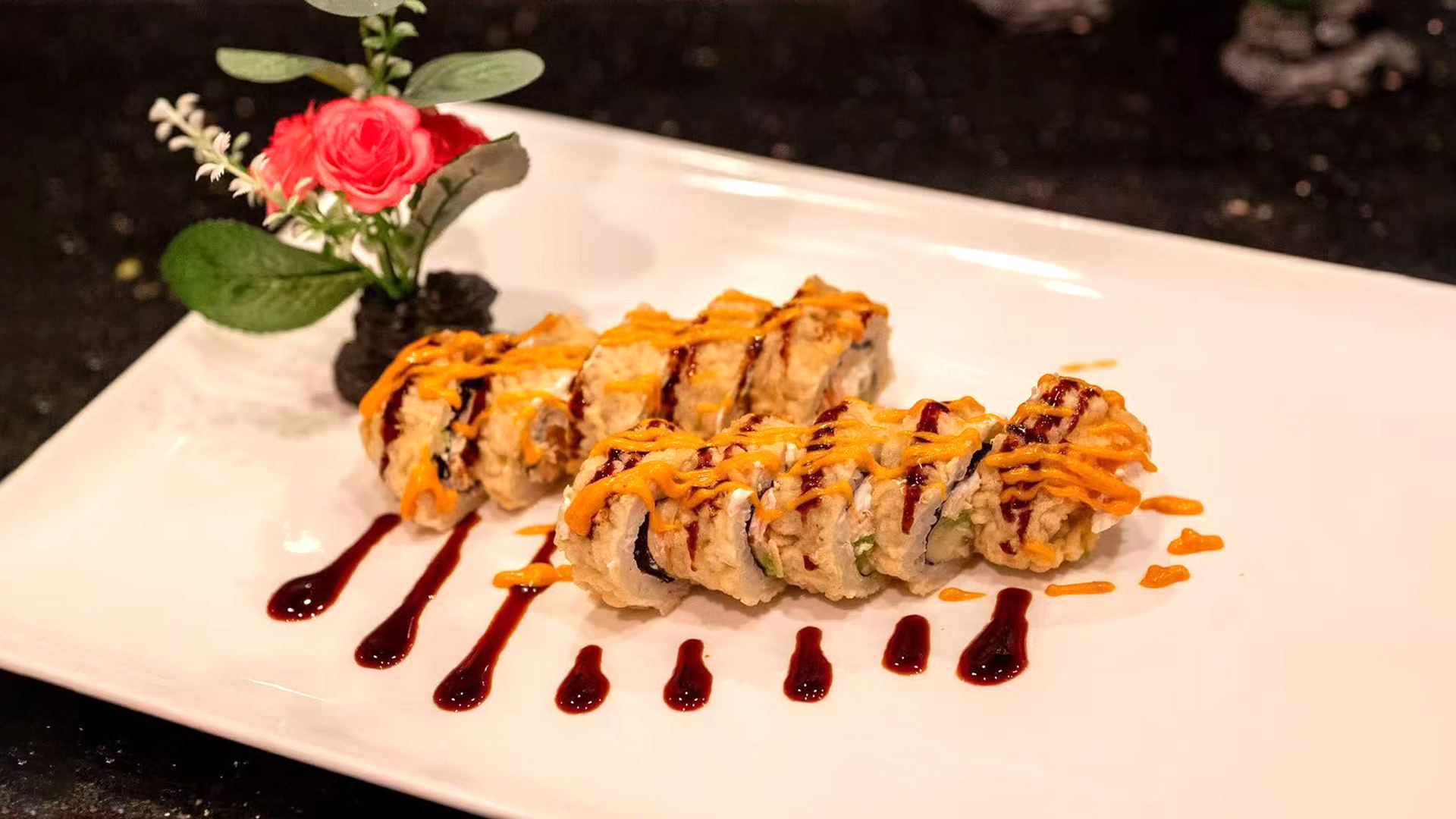 Fuji Roll served at Fuji Japanese Steakhouse, a Japanese restaurant in Mentor.