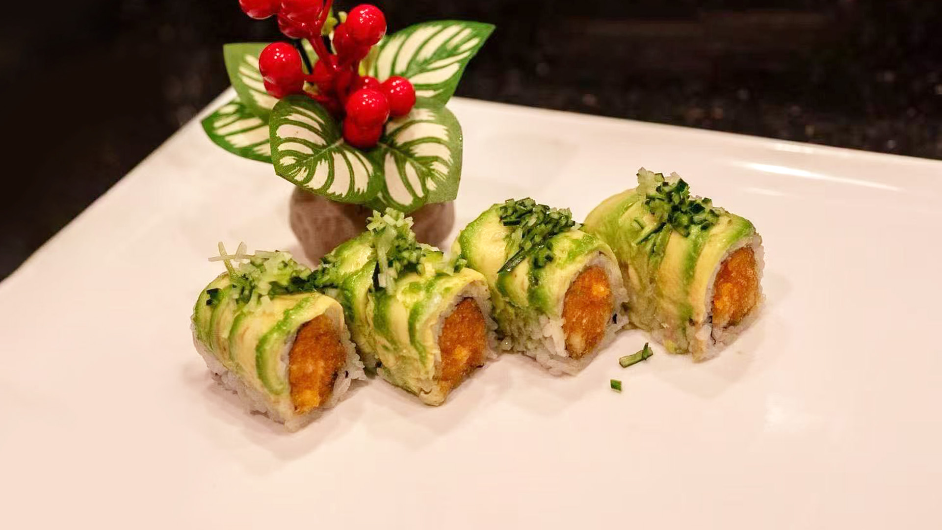 King Crab Roll served at Fuji Japanese Steakhouse, a Japanese restaurant in Mentor.