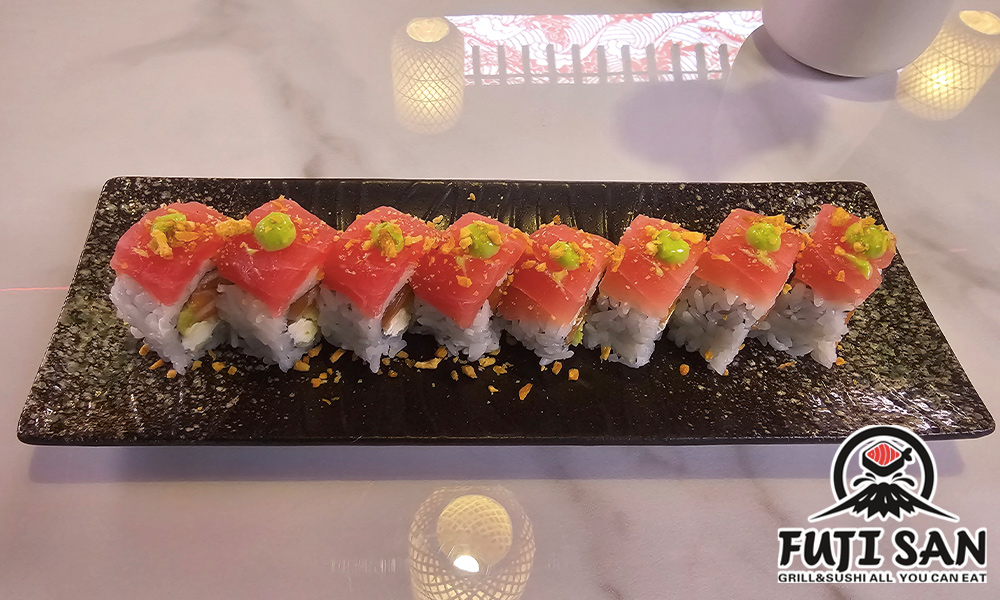 Ruby roll with tuna and garnishes at Watami, a Japanized Western Restaurant in Chandler