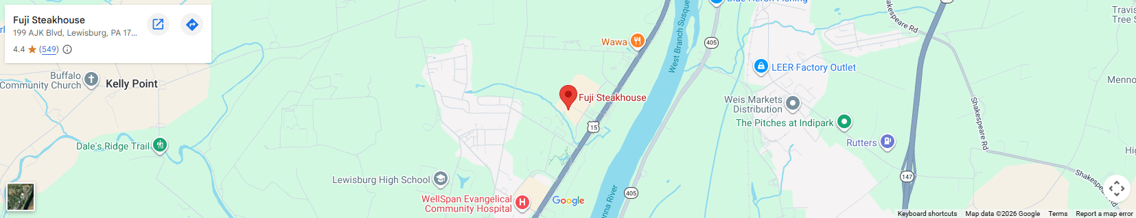 Location 199 AJK Blvd, Lewisburg, PA 17837