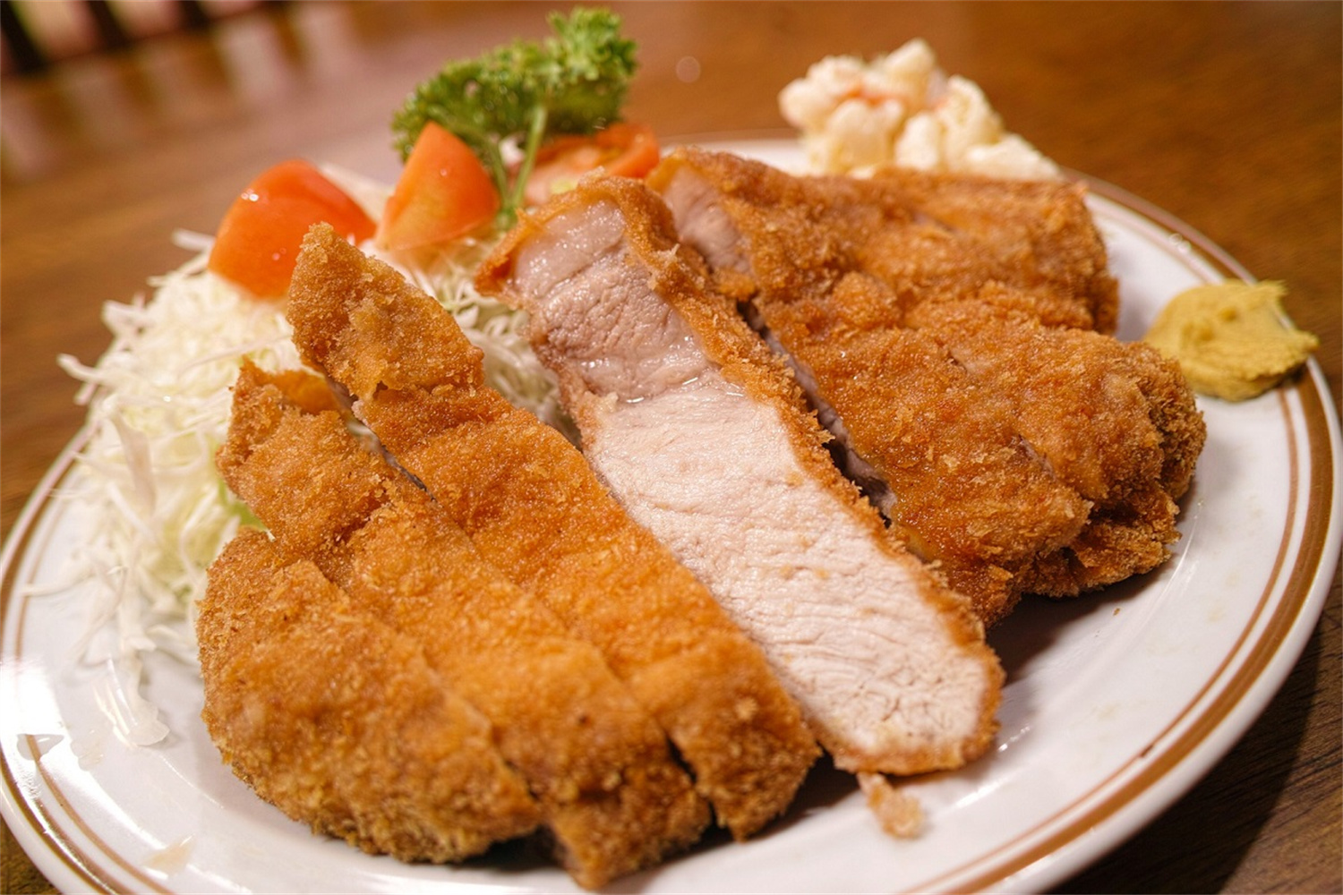 Fried pork chop at Fuji Sushi Bar Japanese Restaurant in Auburn