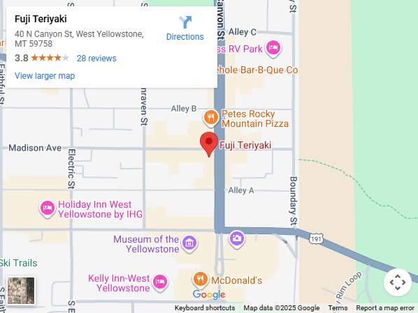 Location, 40 North Canyon St, West Yellowstone, MT 59758