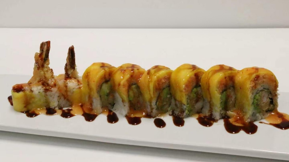 Angry Dragon Roll at Fujiyama，a Japanese Restaurant in Brookfield