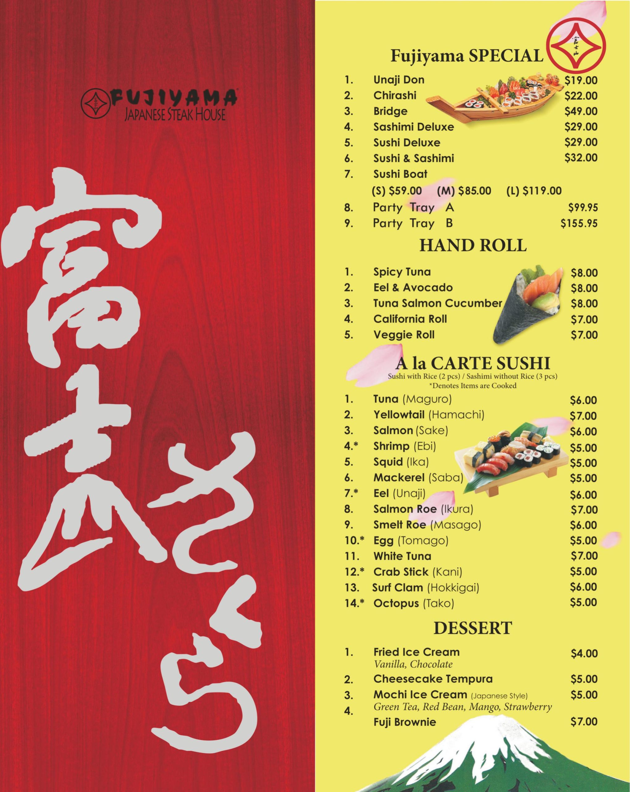 Fujiyama Japanese Cuisine Japanese Order｜Mattoon｜IL