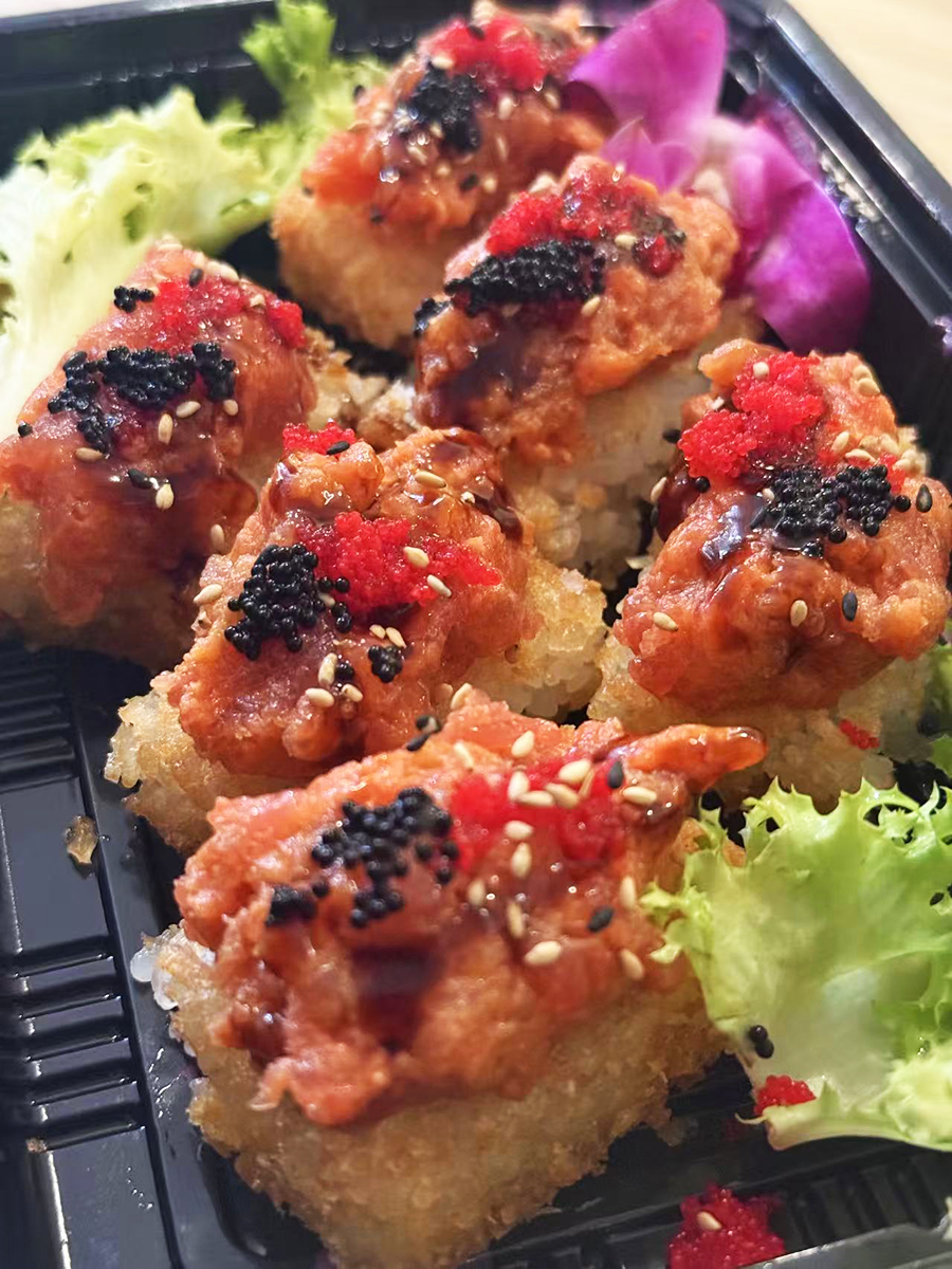 Crispy Rice at Fukuda Sushi，a Japanese Restaurant in Forest Hills