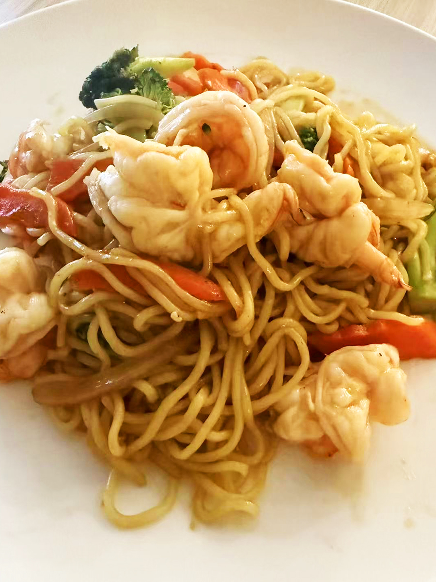 Shrimp Soba at Fukuda Sushi，a Japanese Restaurant in Forest Hills