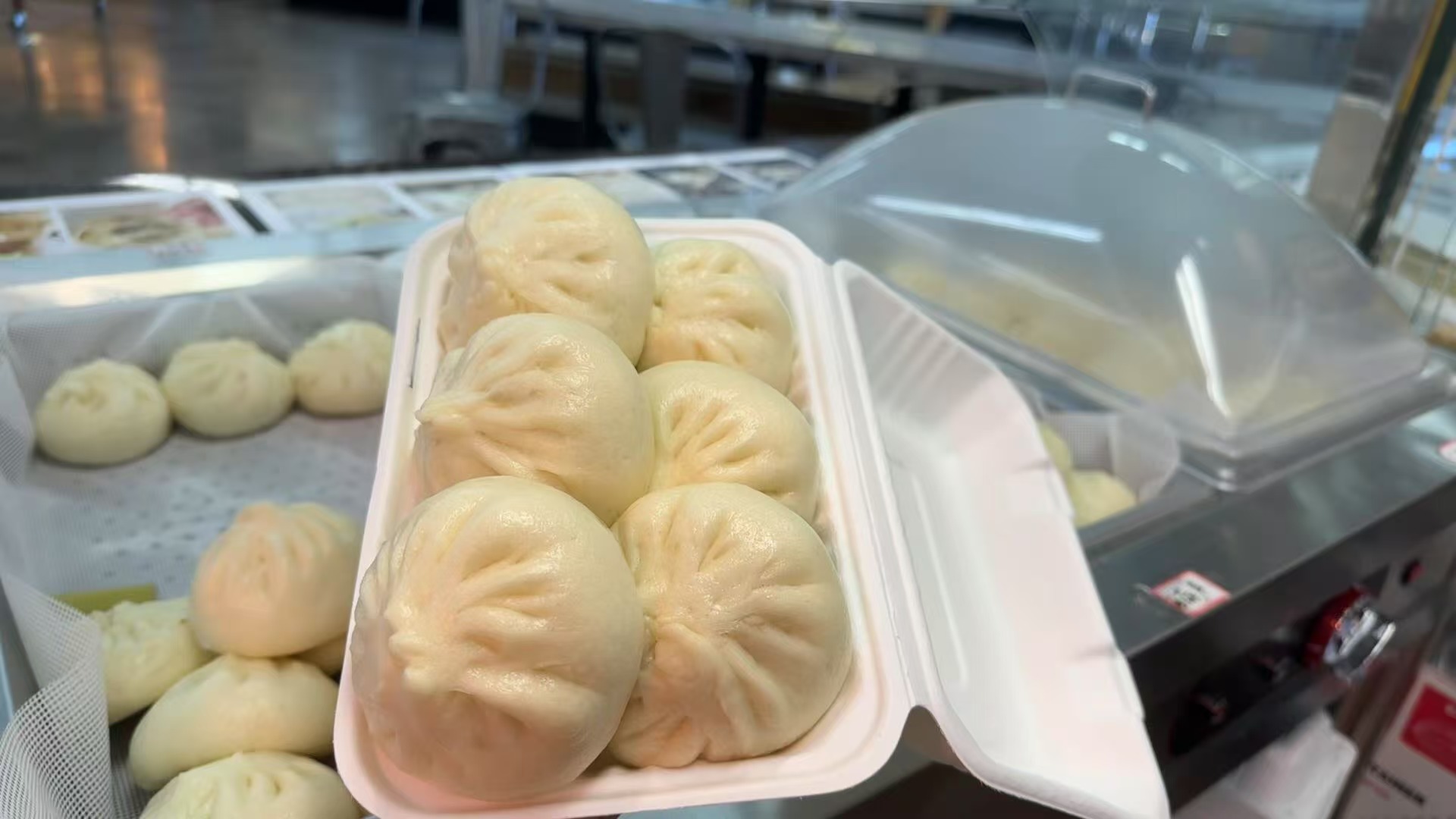 Steamed buns from BAO CO, a Chinese restaurant in Alhambra