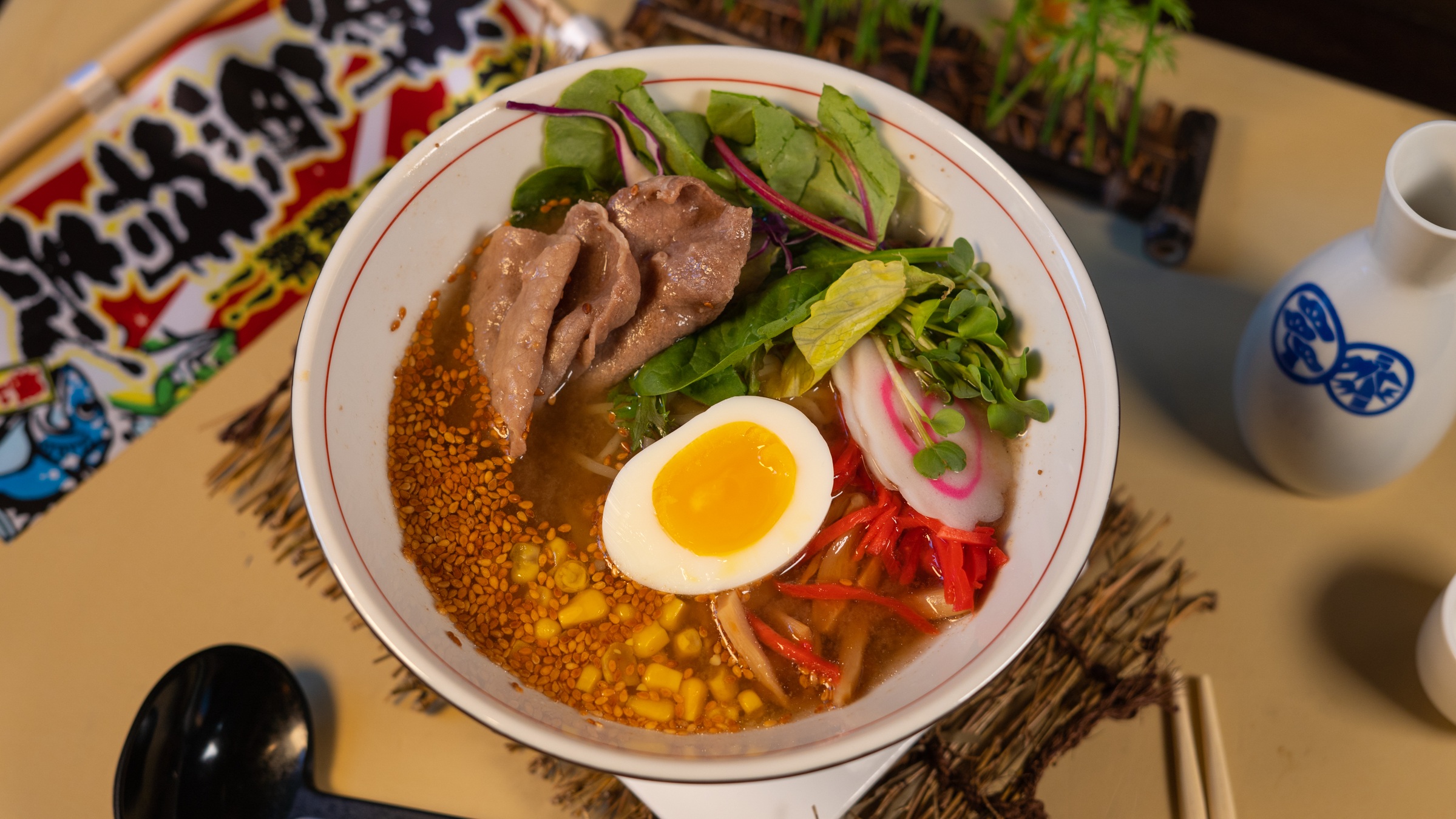 Beef Ramen at Furinkazan, Japanese Restaurant in Des Plaines