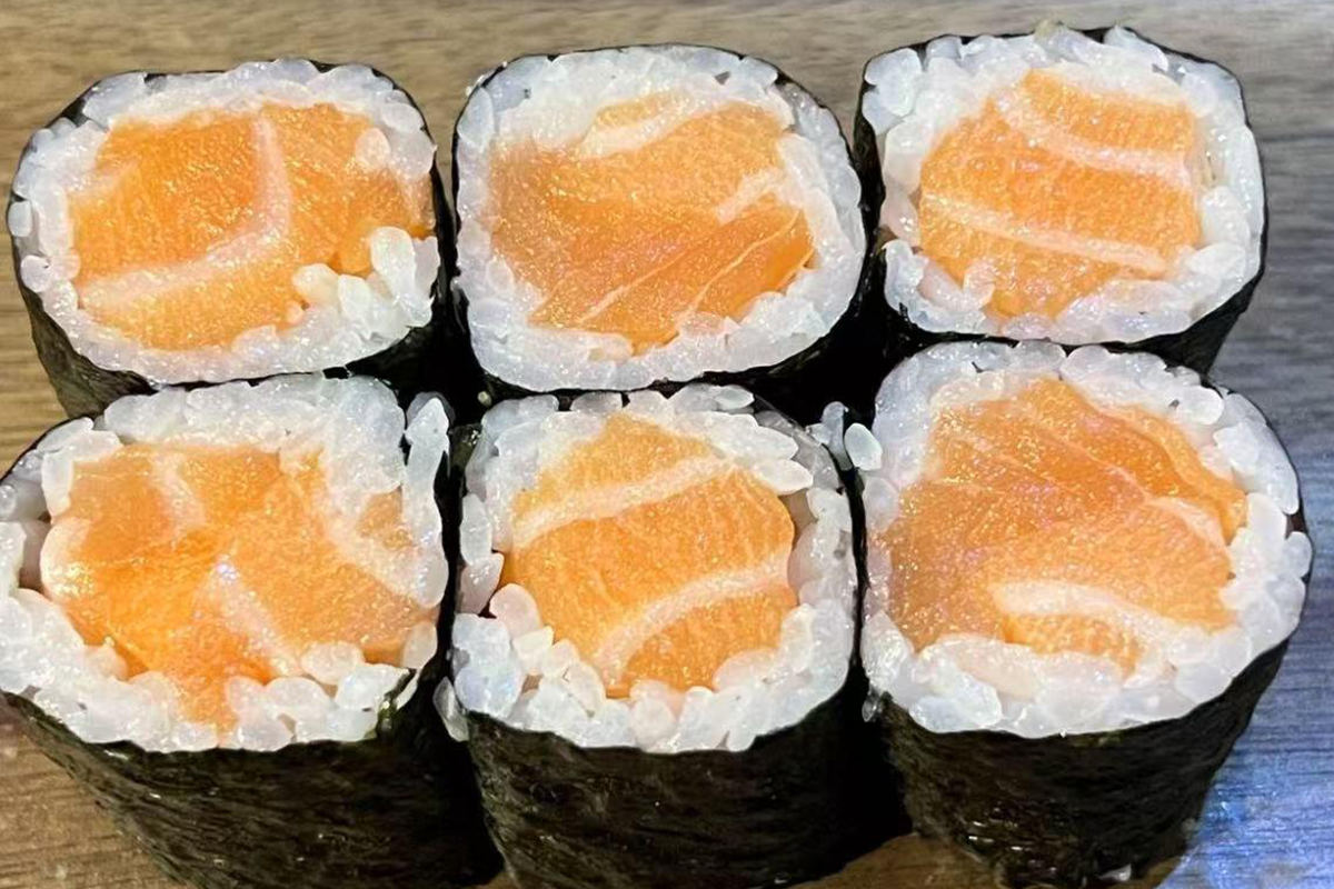 Salmon Roll sushi at Fusion Cuisine，a Asian Fusion Restaurant in Madison