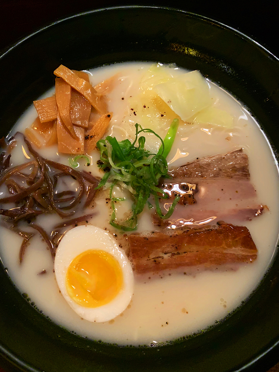 Tonkotsu Ramen at Ganso Ramen & Sushi，a Japanese Restaurant in Sleepy Hollow