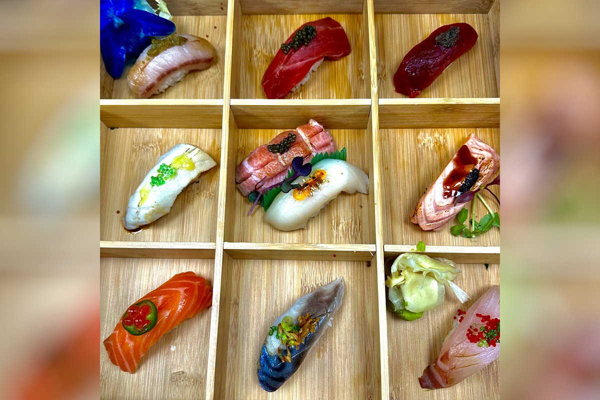 10pcs Sushi at Ganso Ramen & Sushi，a Japanese Restaurant in Sleepy Hollow