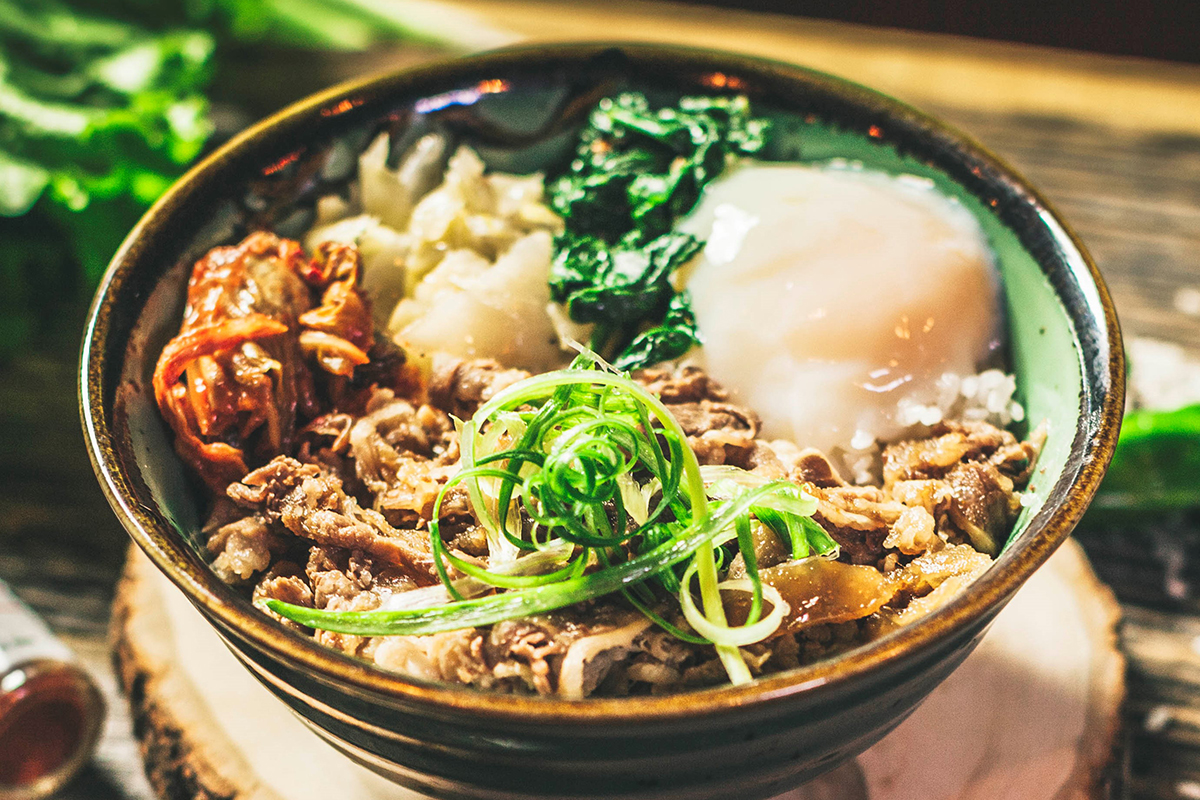 Yama Beef Donburi at Ganso Ramen & Sushi，a Japanese Restaurant in Sleepy Hollow