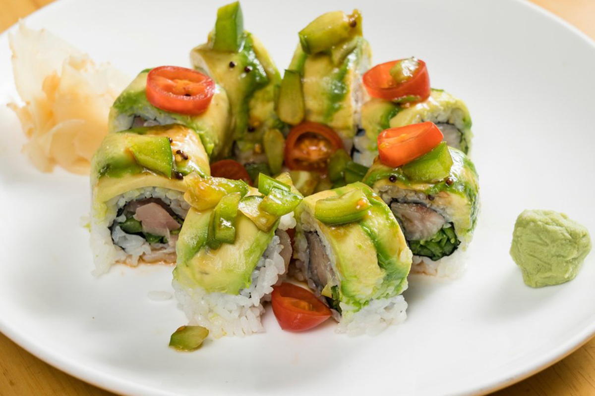 Yama Roll at Ganso Ramen & Sushi，a Japanese Restaurant in Sleepy Hollow