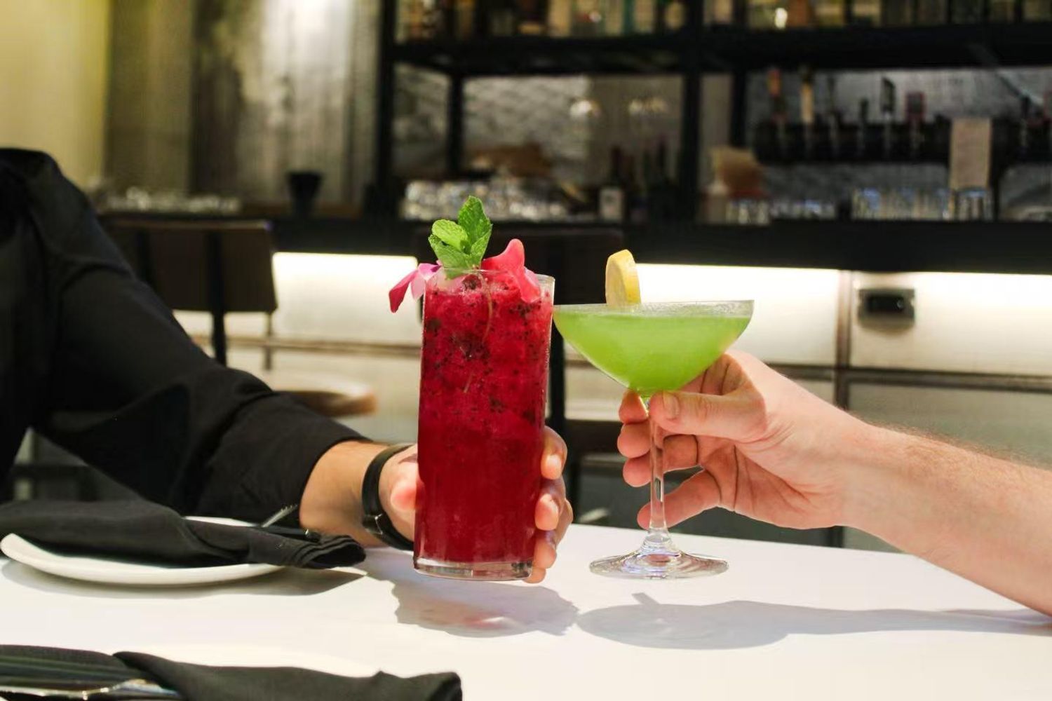 Delicious Asian dishes and drinks at Ginza Asian Restaurant in Portland