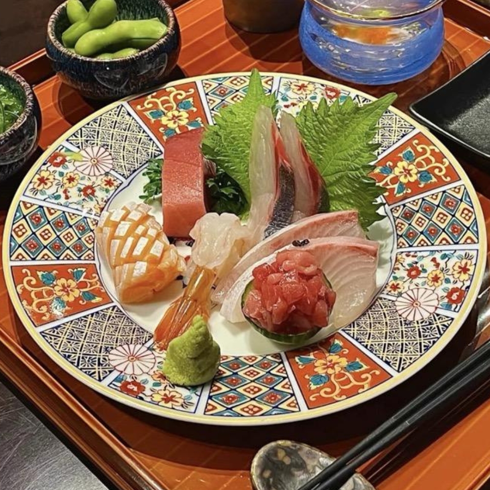 Mixed sashimi platter with fresh seafood at Ginza Sushi and Ramen, a Japanese Restaurant in Salem