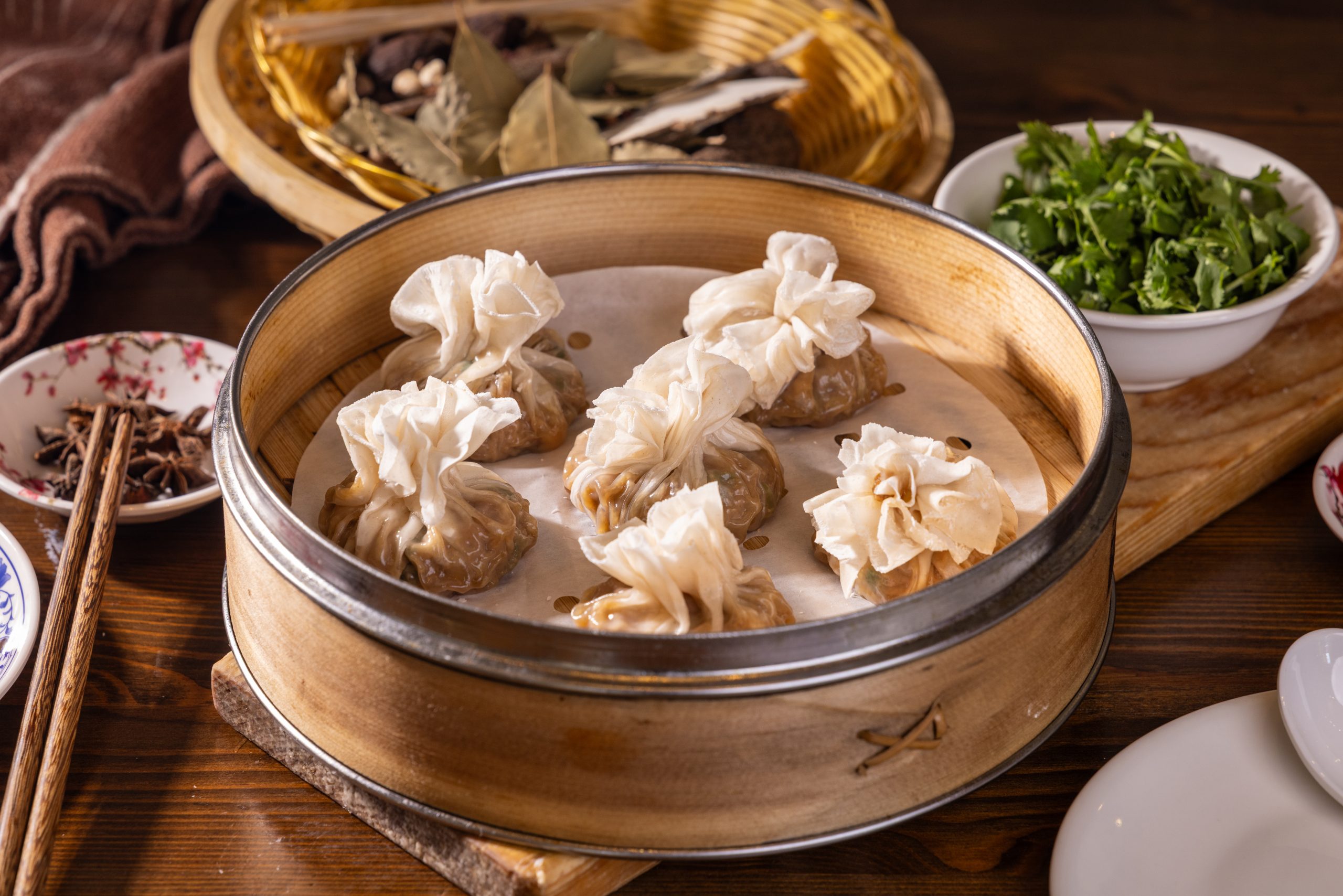 Shumai at Glowing Pie Pancake Restaurant in Rowland Heights