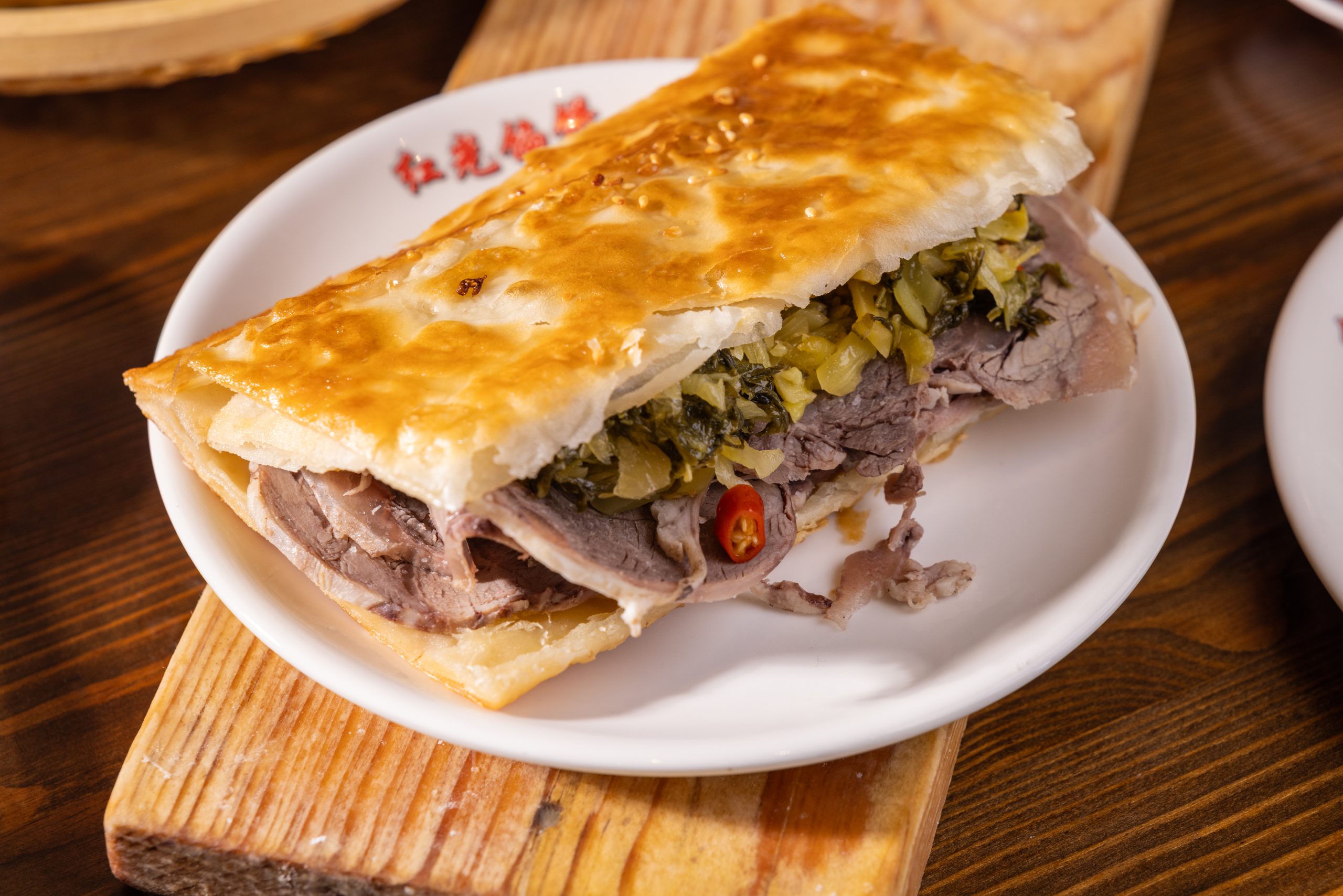 Sauerkraut beef sandwich at Glowing Pie Pancake Restaurant in Rowland Heights