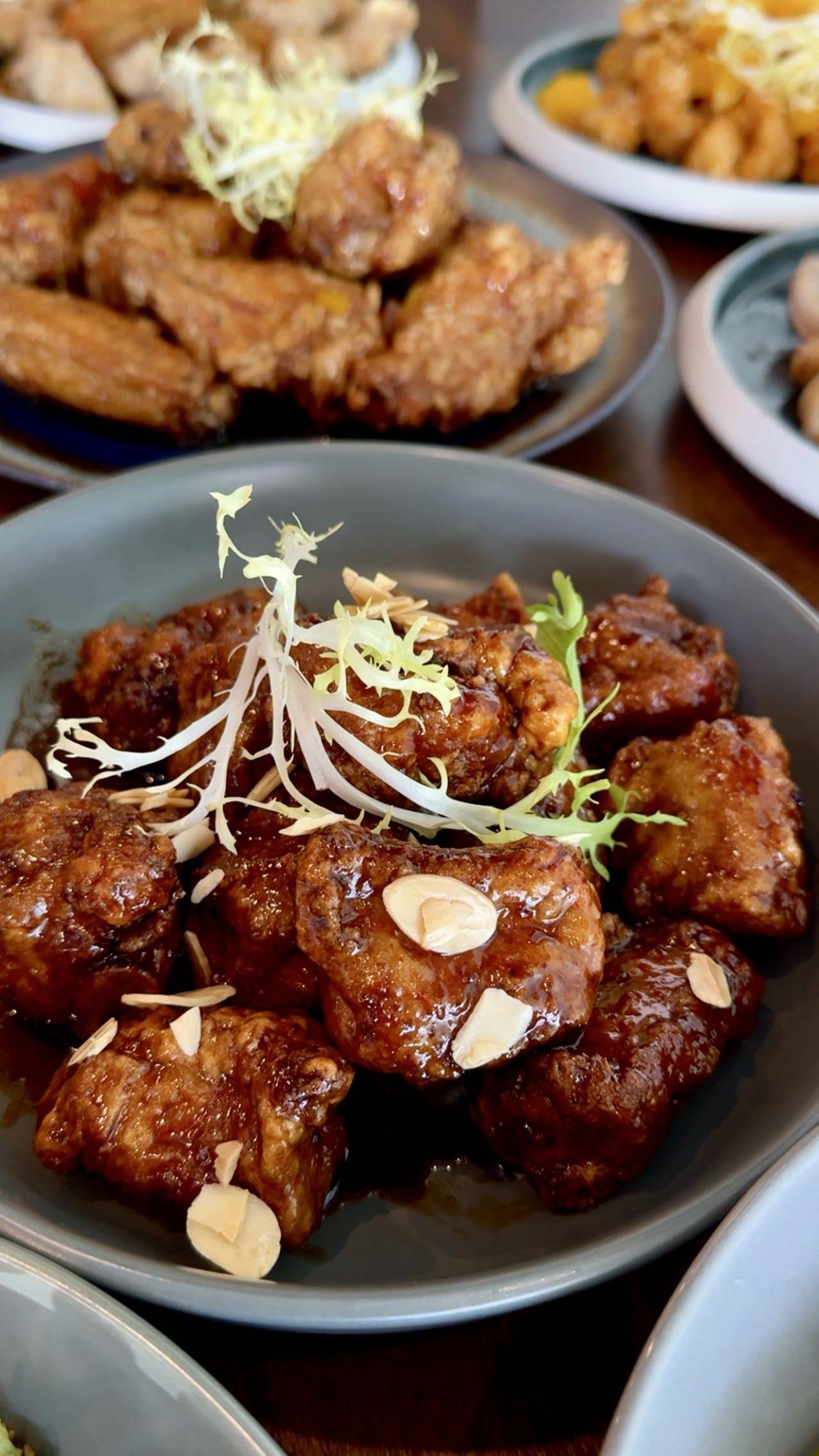 Almond Coffee Bone at GO CHICKEN，a Chinese Restaurant in San Francisco