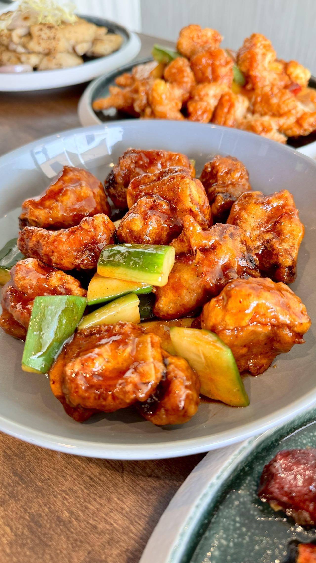 Cucumber Ribs in Western Sauce at GO CHICKEN，a Chinese Restaurant in San Francisco