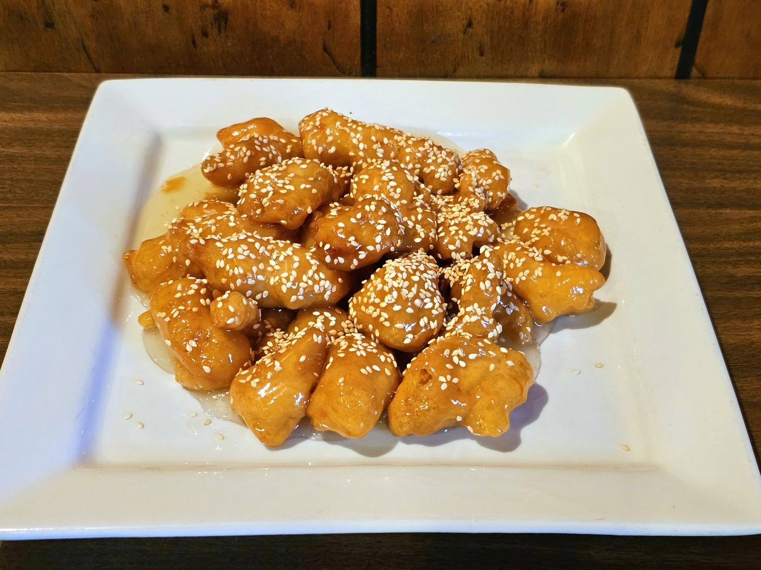 Sesame chicken at China Village Chinese Restaurant in Jerome