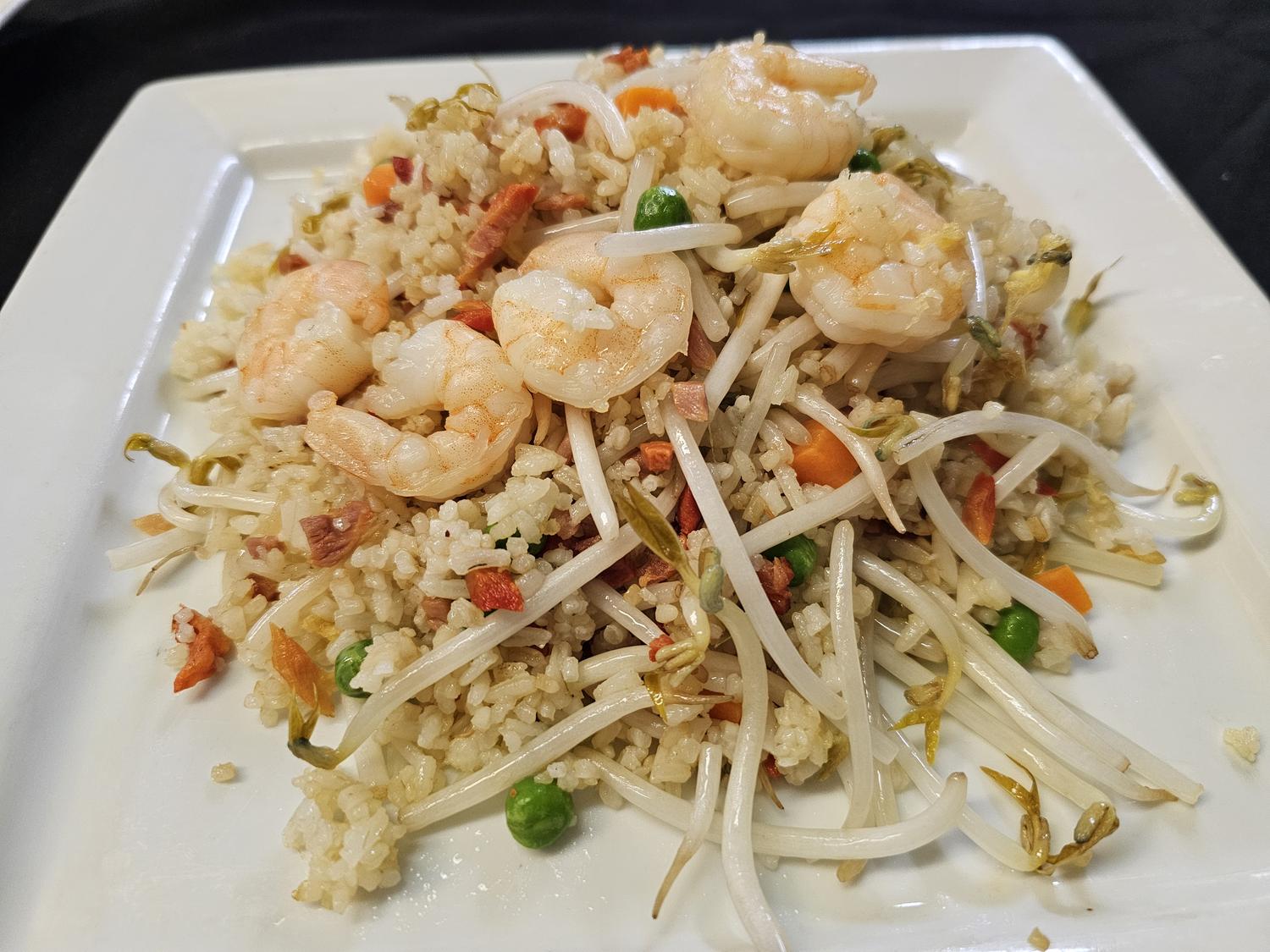 Shrimp fried rice at China Village Chinese Restaurant in Jerome