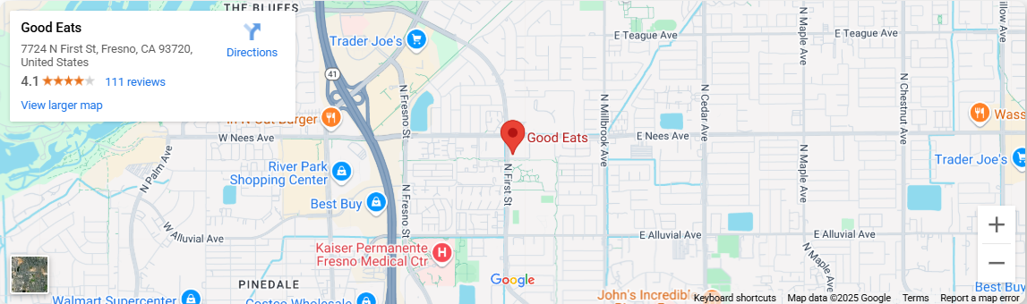 Location, 7724 N First St, Fresno, CA 93720