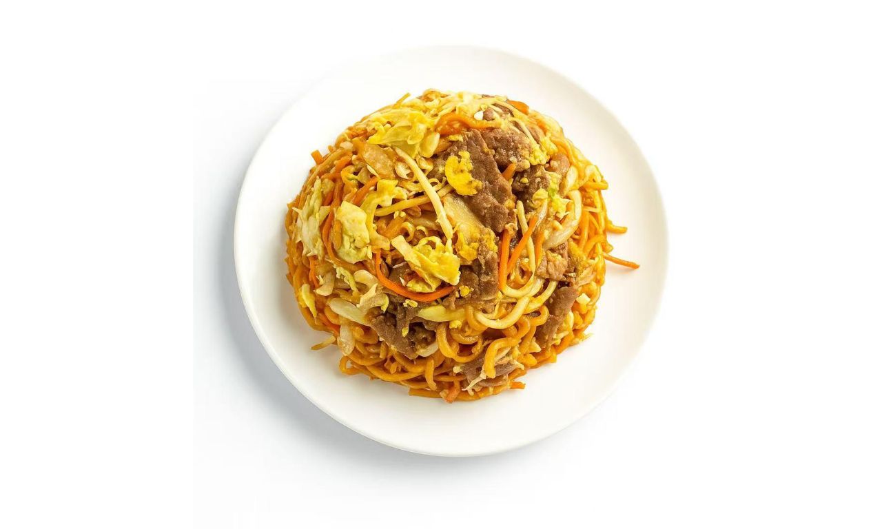 Beef Chow Mein Stir - fried noodles with beef and veggies at Chop Asian Kitchen, a Asian restaurant in Yucaipa