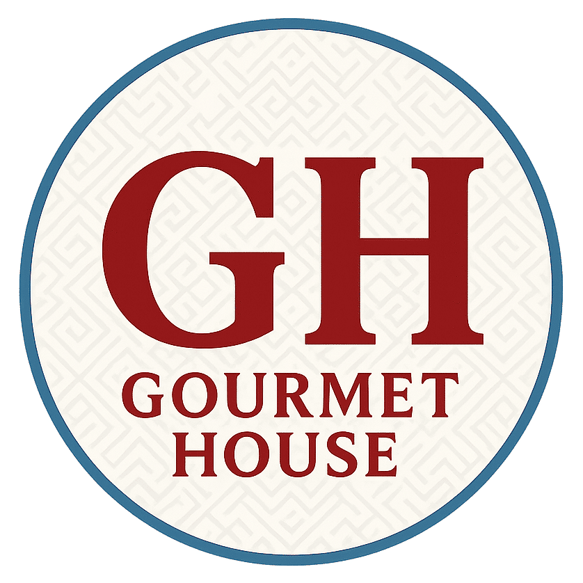 Gourmet House GH circular emblem logo