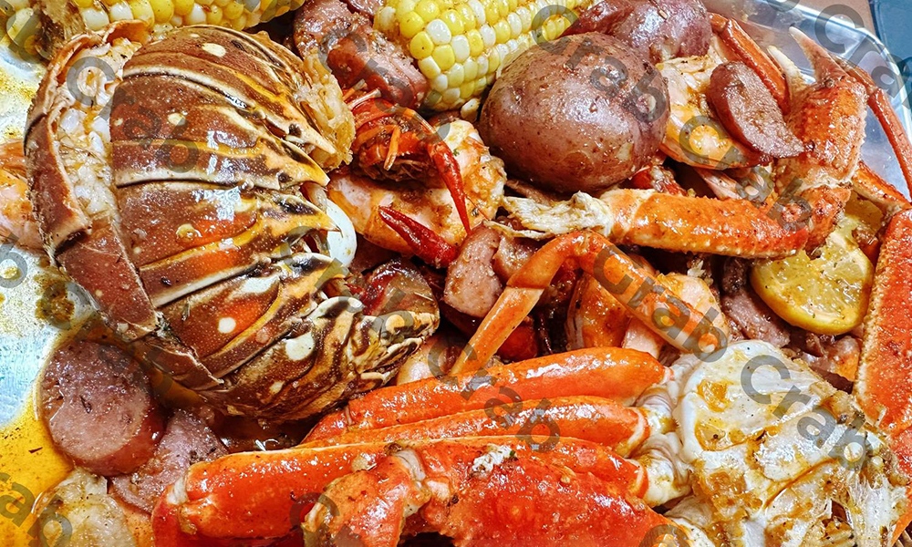 Seafood Combo E4 at Grab Crab, a Seafood Restaurant in Pontiac