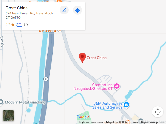 Location, 628 New Haven Rd, Naugatuck, CT 06770