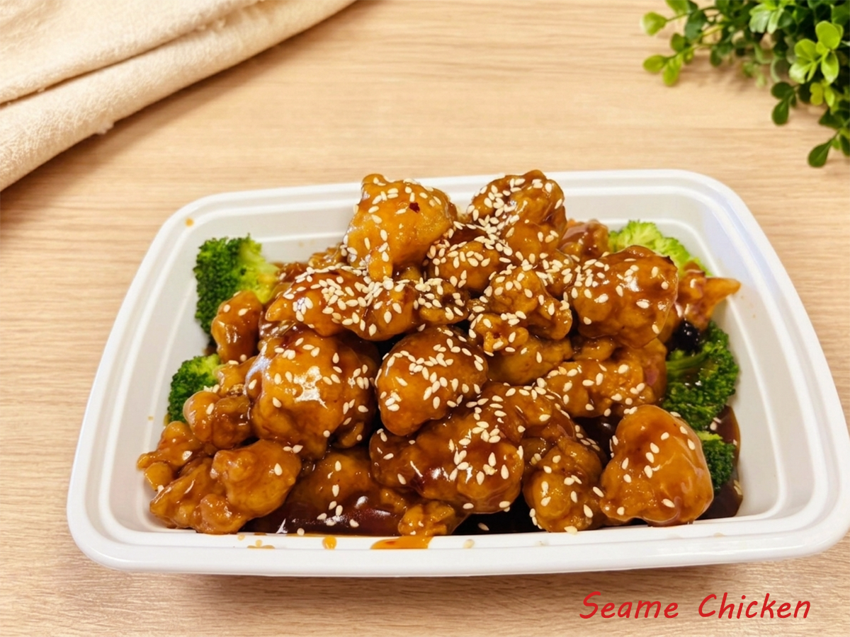 Sesame glazed chicken chunks at Great Wall Chinese Restaurant, a Chinese Restaurant in Canandaigua