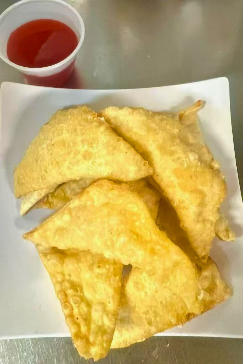 Crispy cheese - filled wontons at Green Jade,a Chinese Restaurant in Depew
