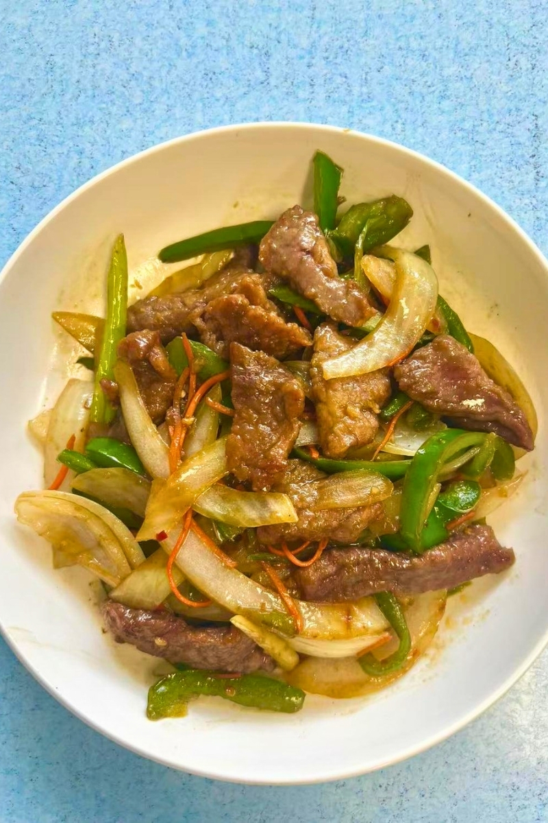 Spicy beef stir - fry with vegetables at Green Jade,a Chinese Restaurant in Depew