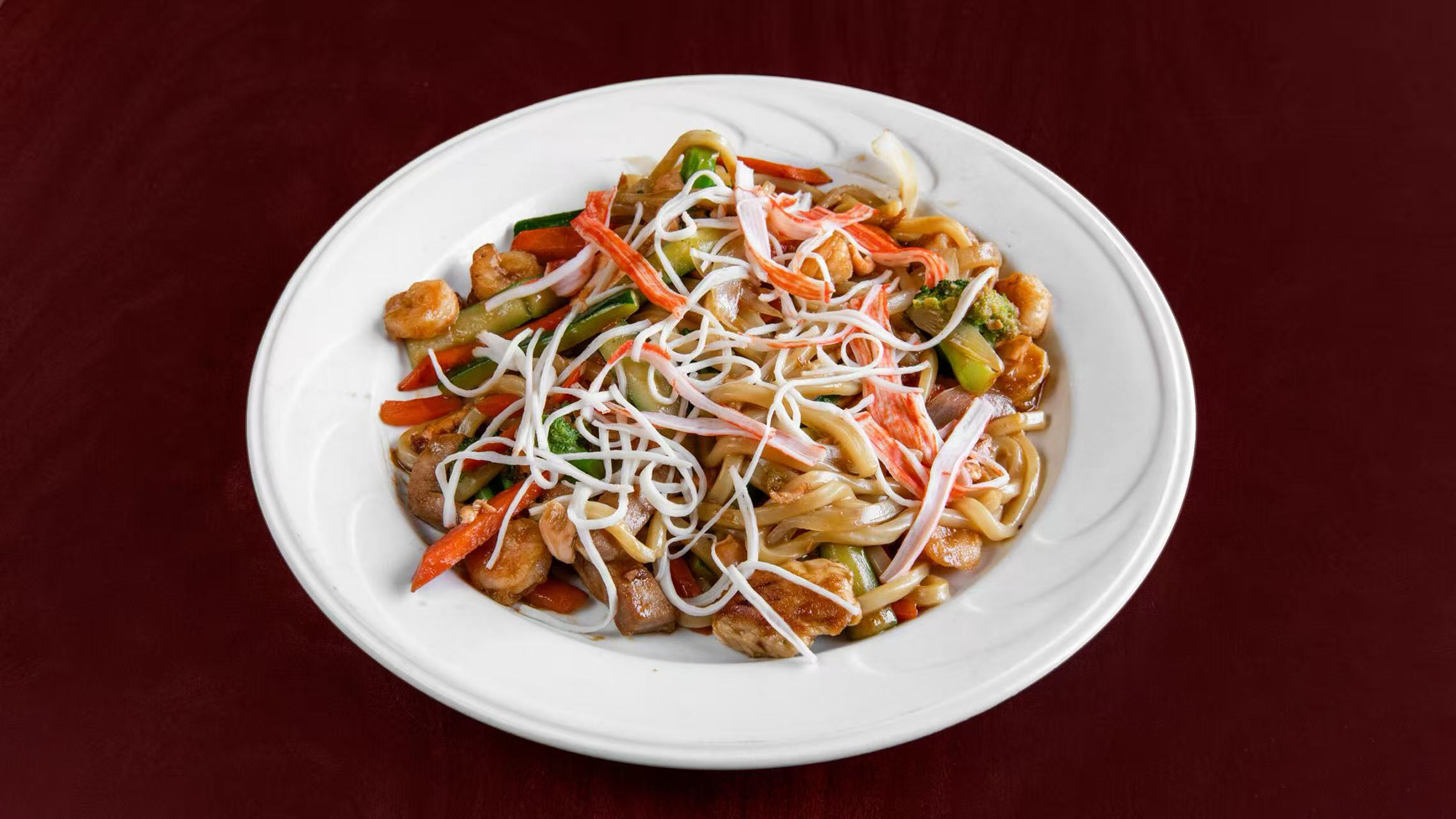 Stir-fried noodles with vegetables at Green Tea Sushi Bar，a Japanese Restaurant in Covington