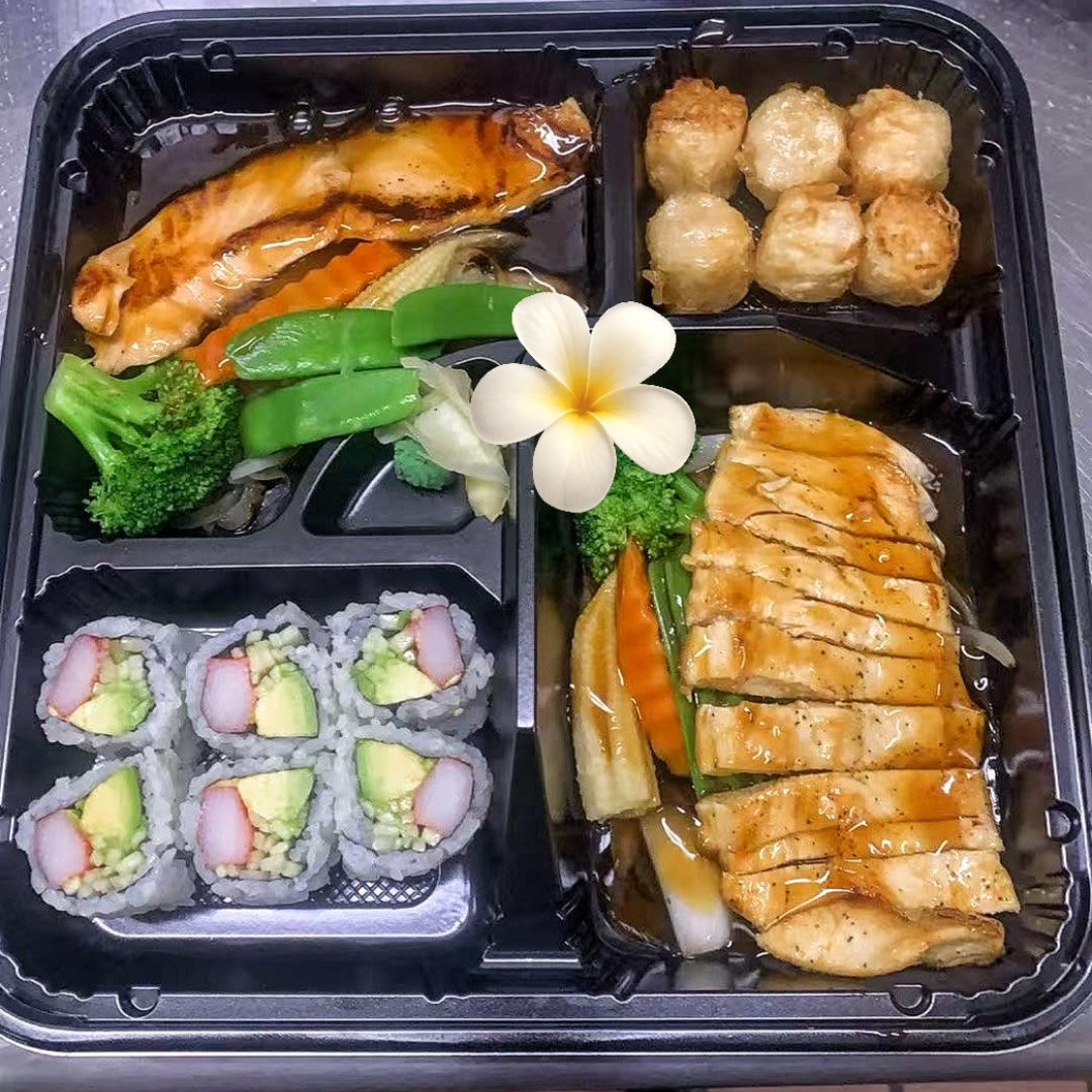 Guji-Japanese-restaurant-Chicken-&-Samon-Teriyaki-Dinner-box