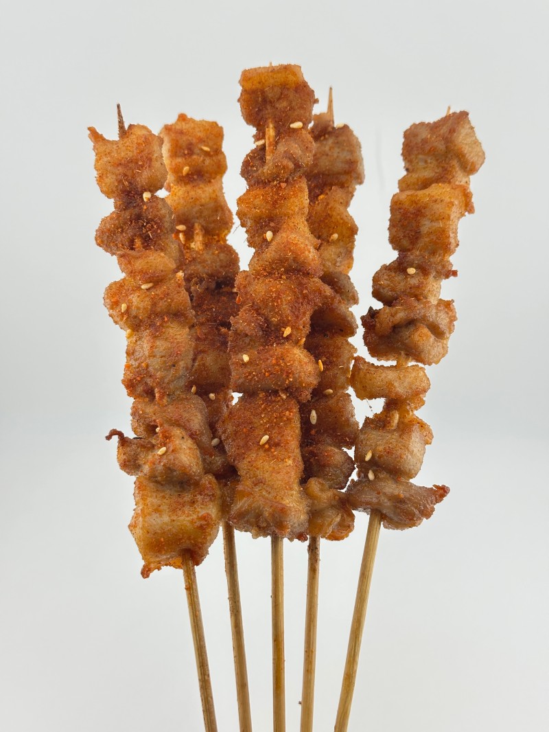 Tender and juicy pork skewer at Mei Mei Cafe, a Chinese Restaurant in Seattle