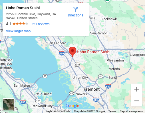 Location, 22560 Foothill Boulevard Hayward, CA 94541