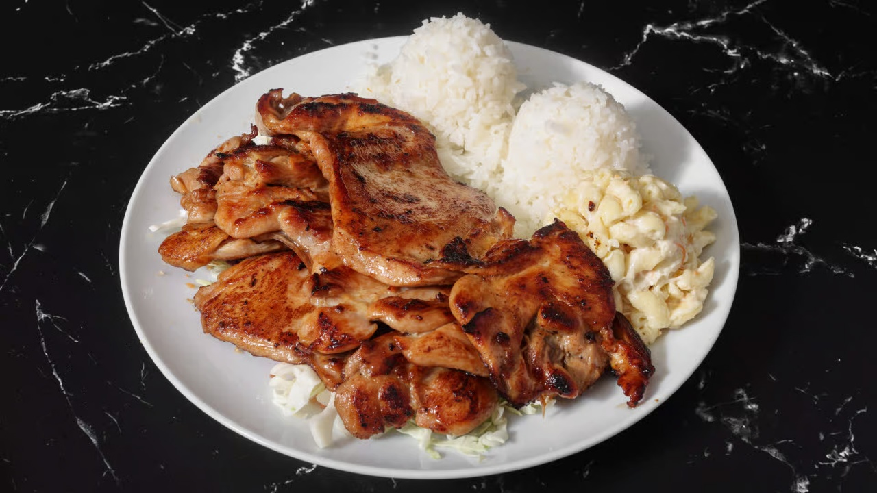 Beef at Halo Hawaiian BBQ & Poke, a BBQ & Poke restaurant in Chico