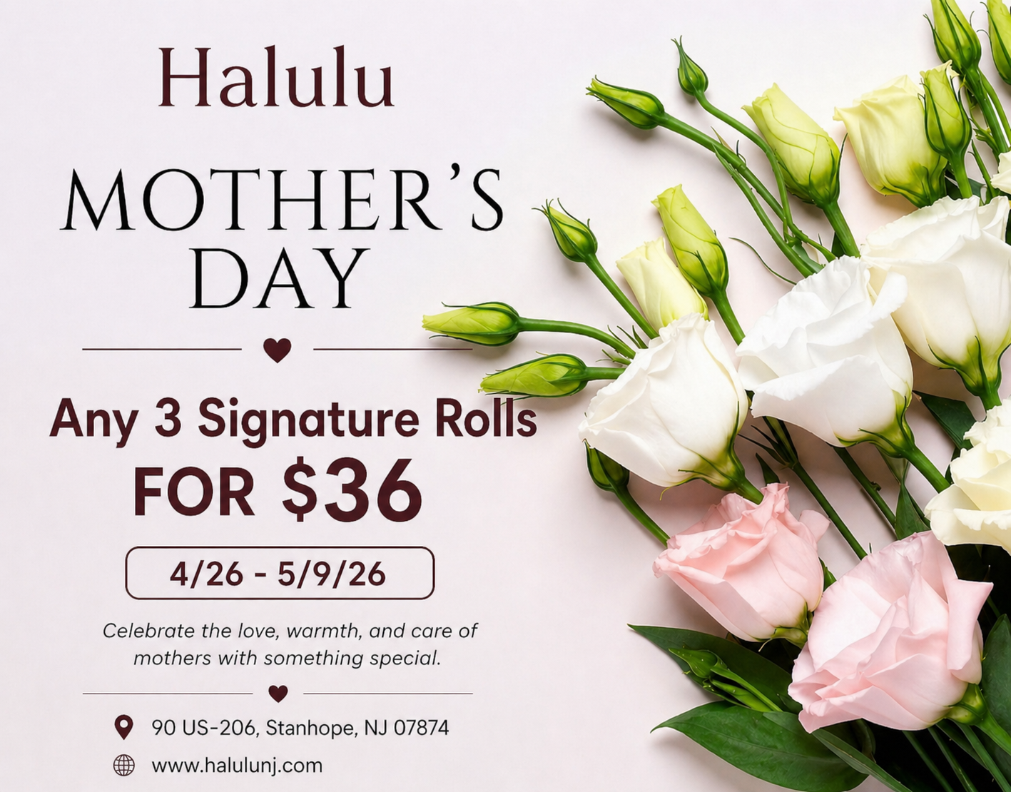 Any 3 Signature Rolls for just $36
Limited-Time Offer: valid until 5/9/26

