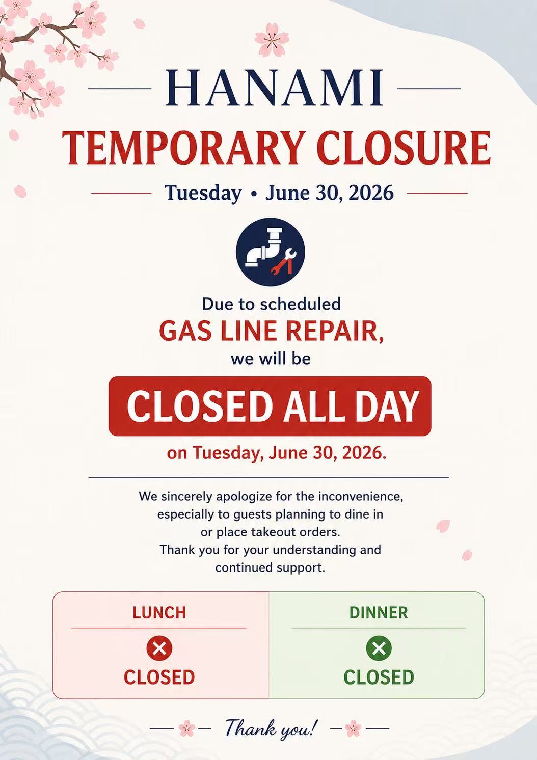 closed on 6/30/2026
