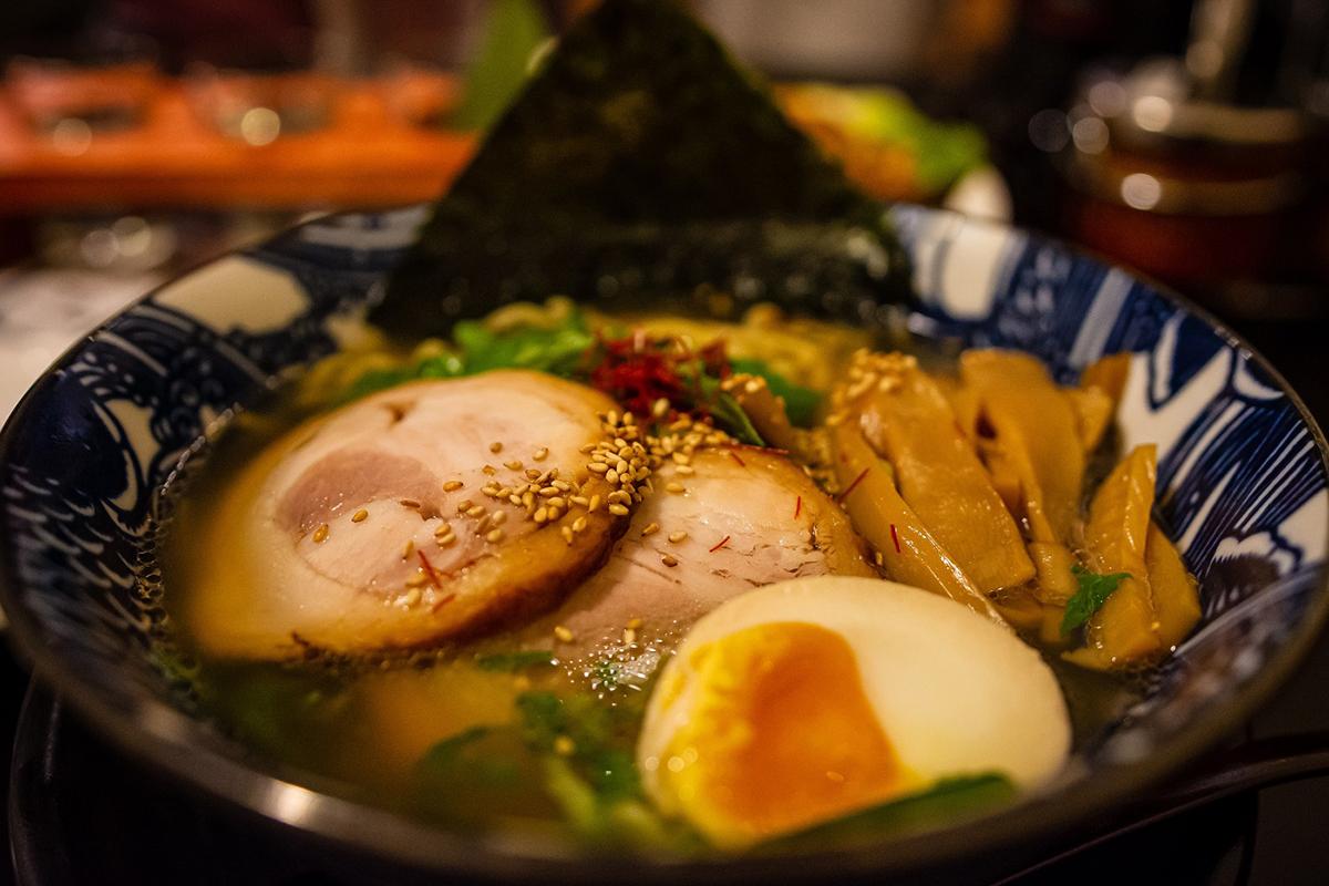 Hanami-Japanese-Cuisine-restaurant-Tonkotsu-Chashu-Ramen-Merrick Tonkotsu Chashu Ramen - Ramen with pork, egg, seaweed & sesame at Hanami Japanese Cuisine, a Japanese restaurant in Merrick