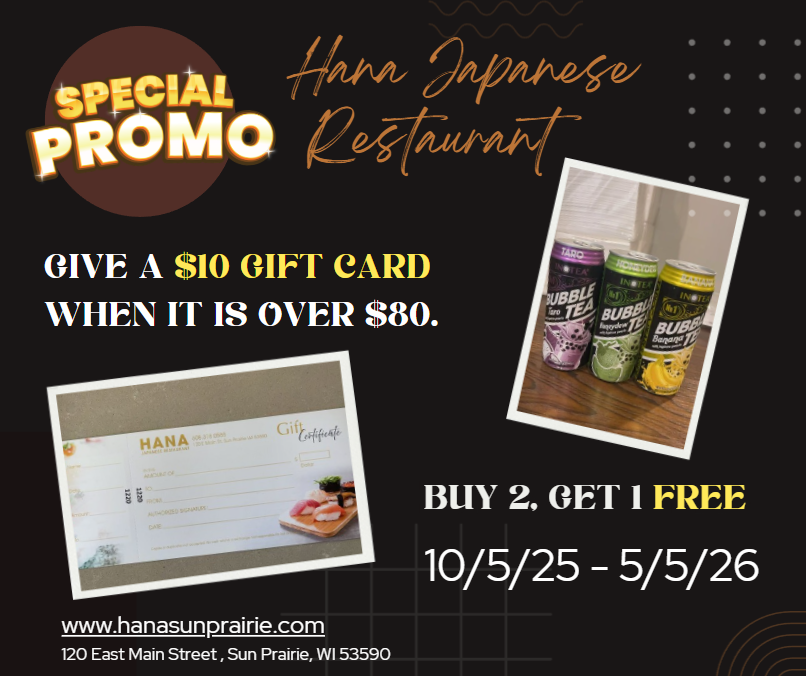 Hana Japanese Restaurant promo