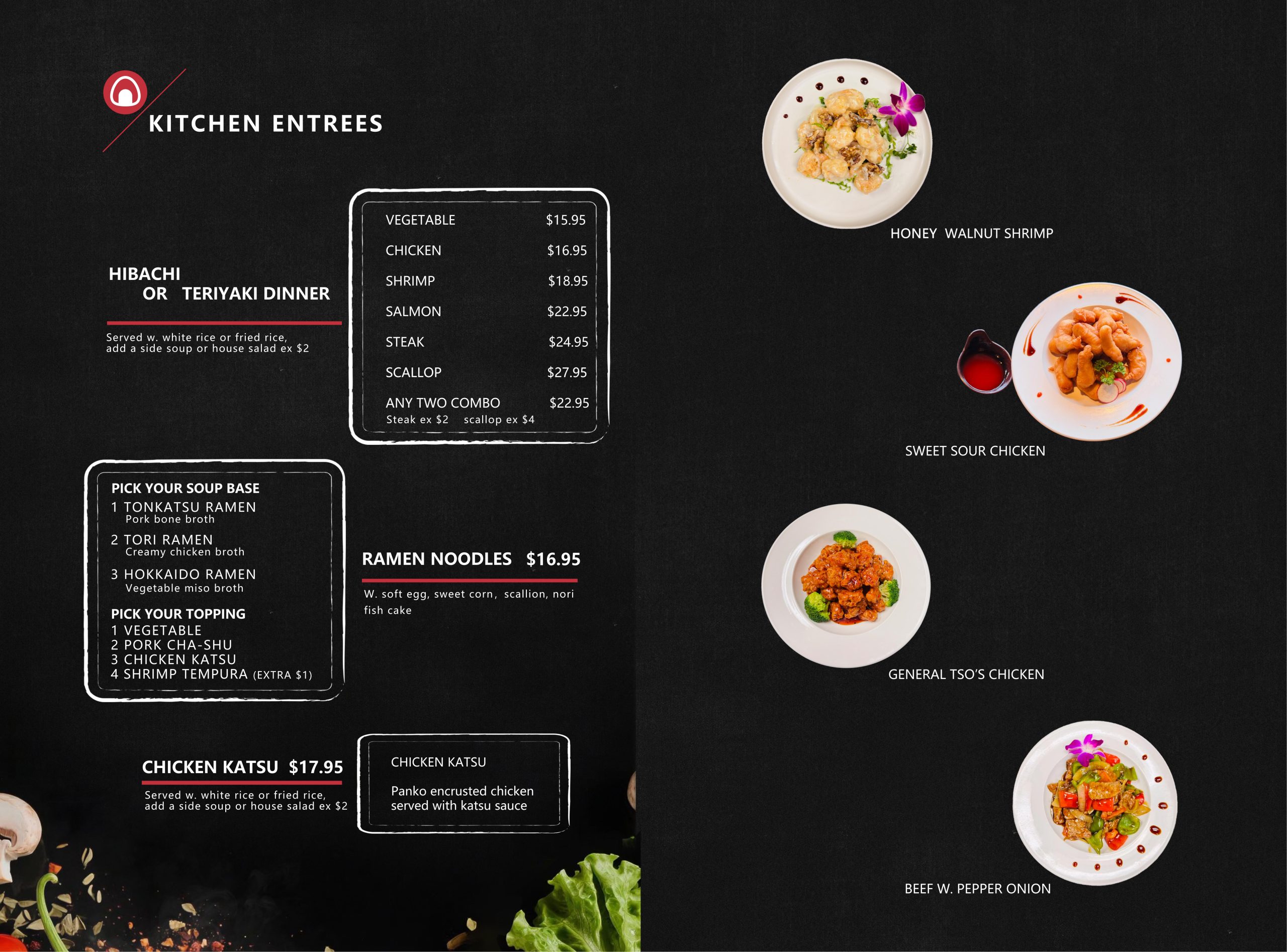 Restaurant menu 8, detailed description provided below
