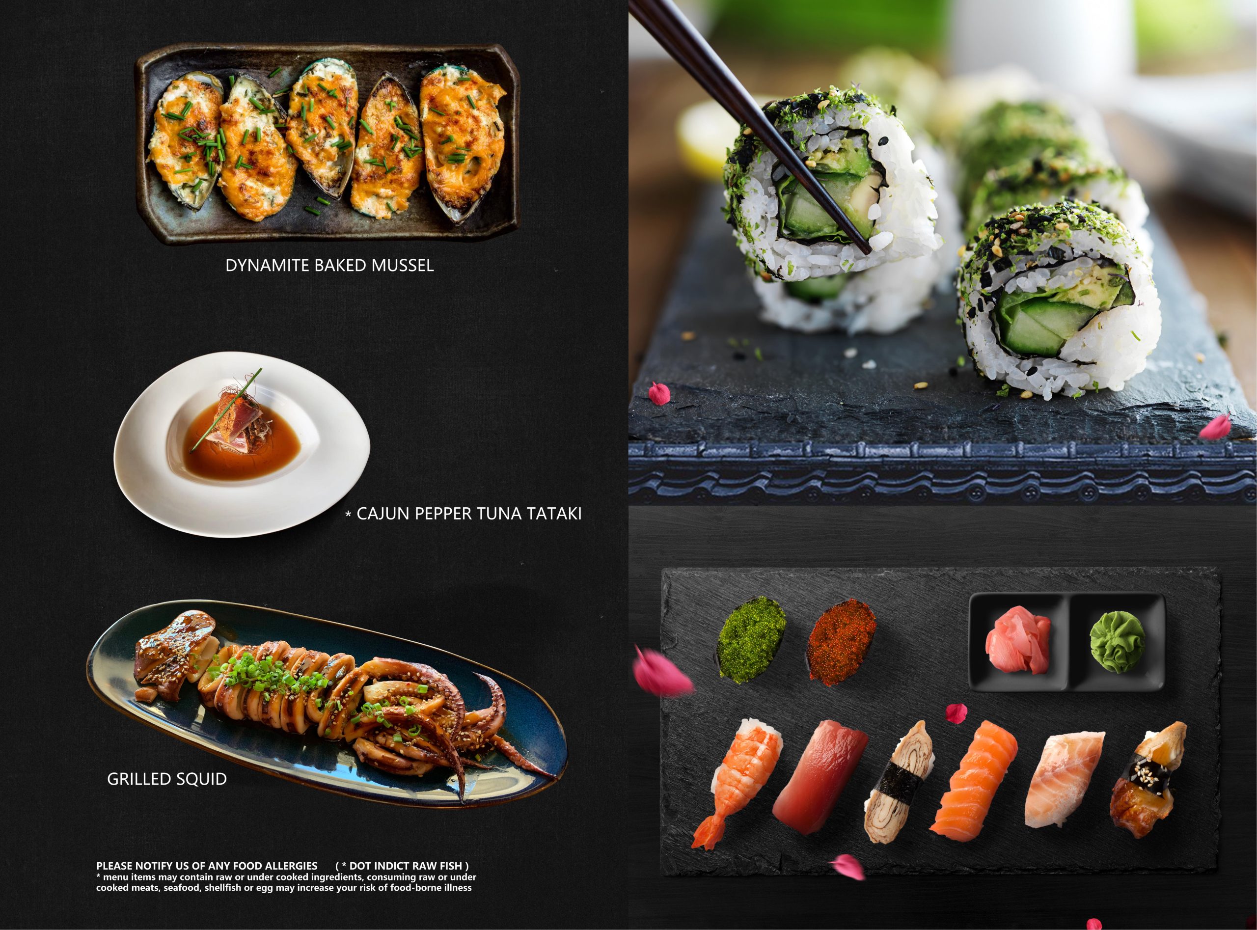 Restaurant menu 2, detailed description provided below