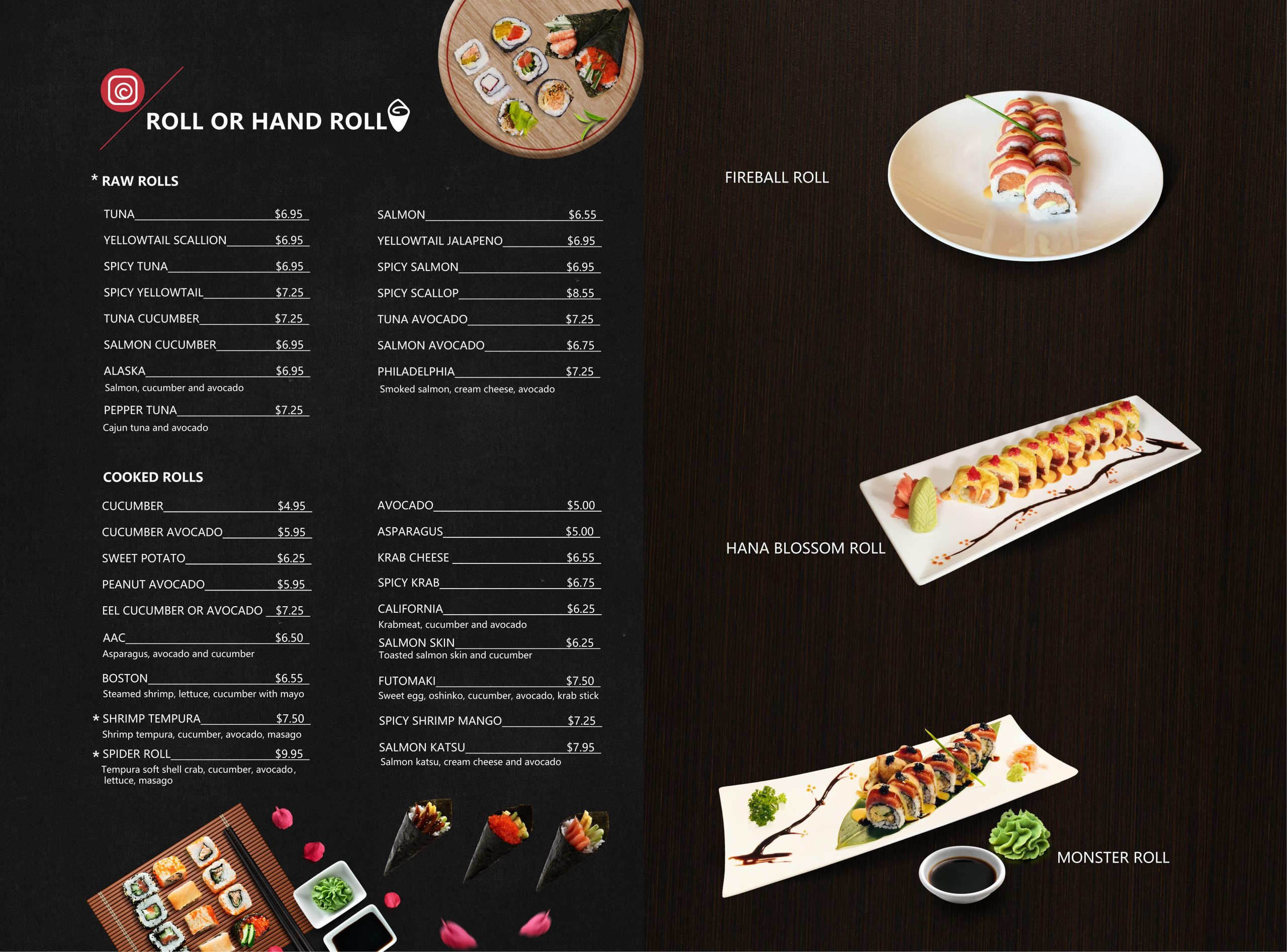 Restaurant menu 3, detailed description provided below