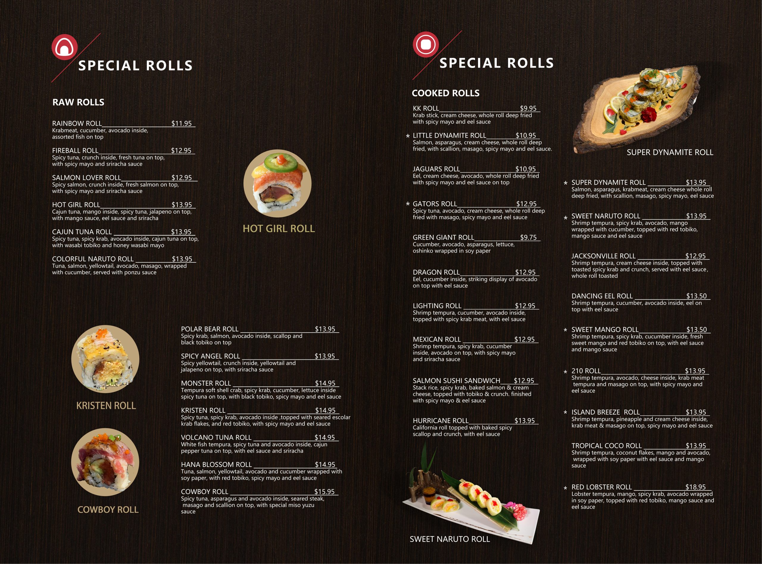 Restaurant menu 4, detailed description provided below
